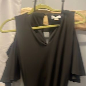 Calvin Klein Black cold shoulder dress